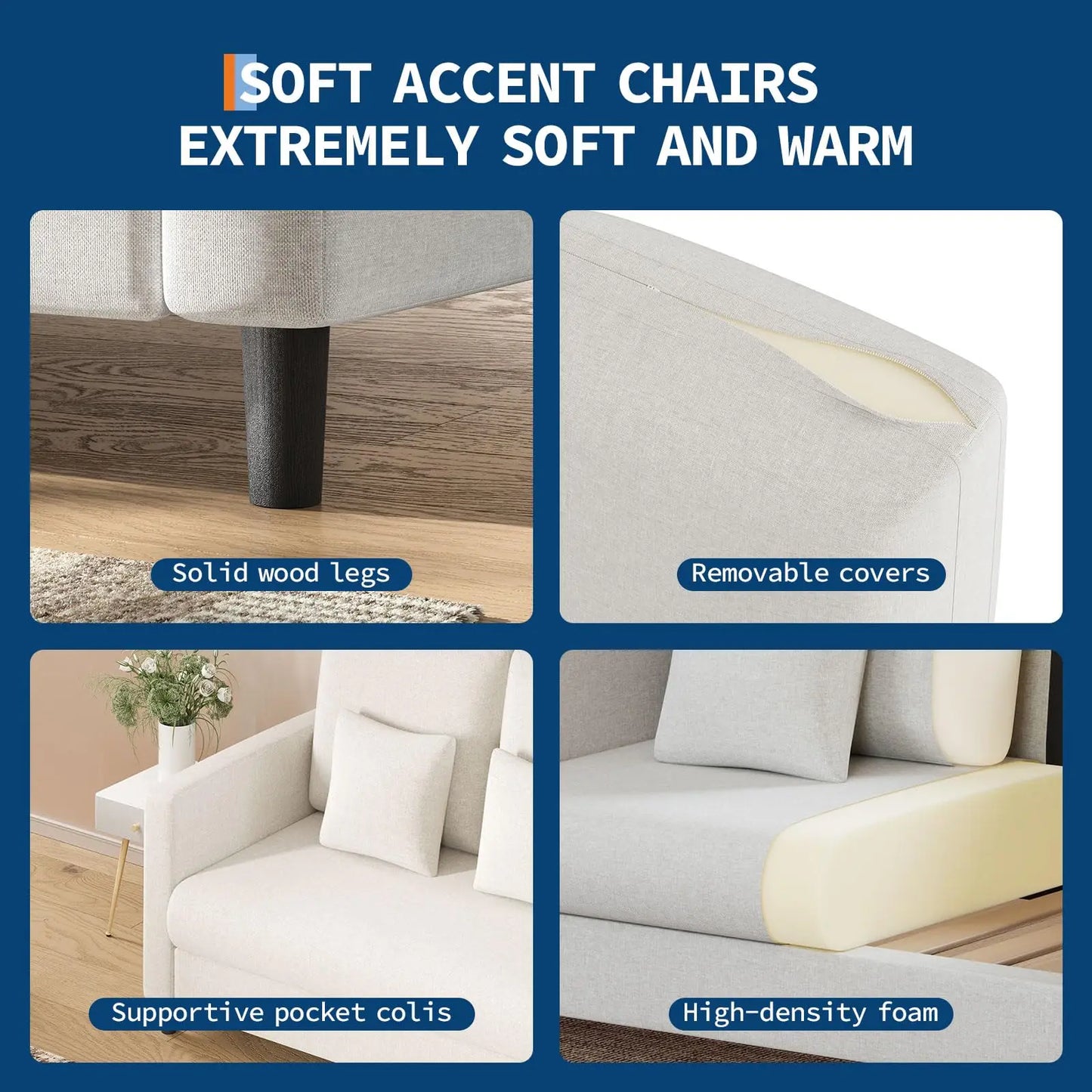 2-seater sofa small, 132 cm couch mini, small fabric couch with armrests