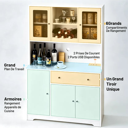 Partition Buffet Cabinet Multifunctional Storage Cabinets Suitable