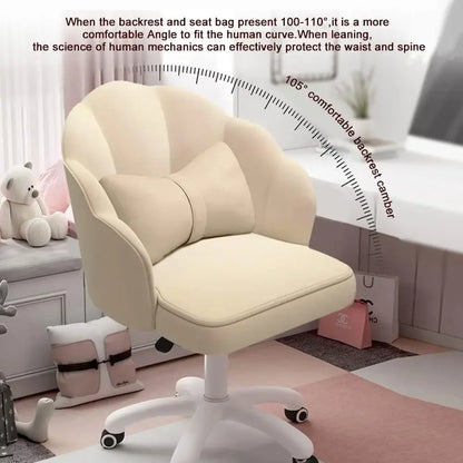 Lovely Petal Desk Chair Office Chair, Modern Fabric Butterfly Chair