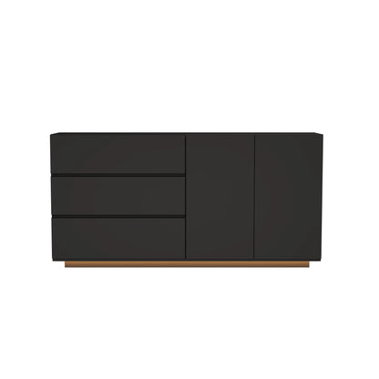 High Gloss Sideboard Living Room with 3 Drawers and 2 Doors