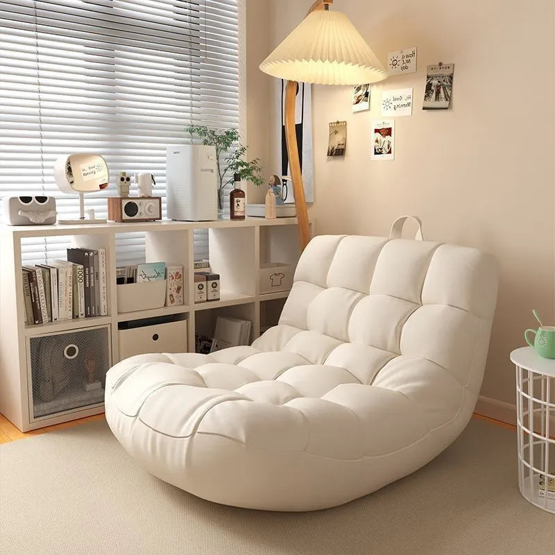LazySofa Single Sofa Chair, Convertible Leisure Bed for Small