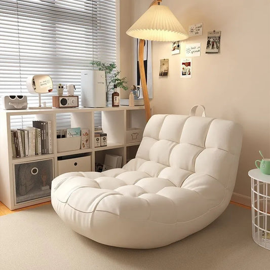 LazySofa Single Sofa Chair, Convertible Leisure Bed for Small