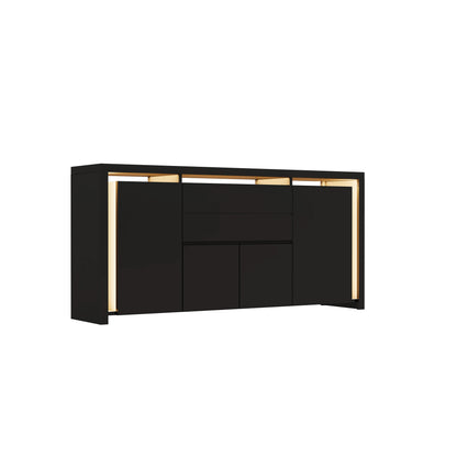 High Gloss Sideboard Living Room with 3 Drawers and 2 Doors