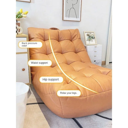 LazySofa Single Sofa Chair, Convertible Leisure Bed for Small