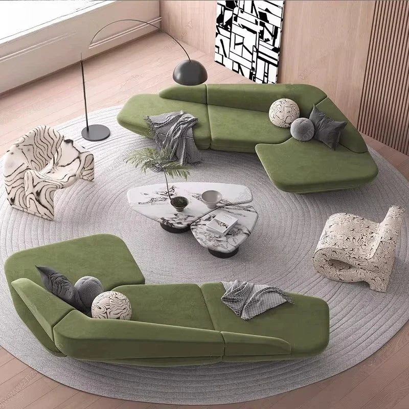 Gaming Curved Sofa Reception Modern Designer High Quality Room