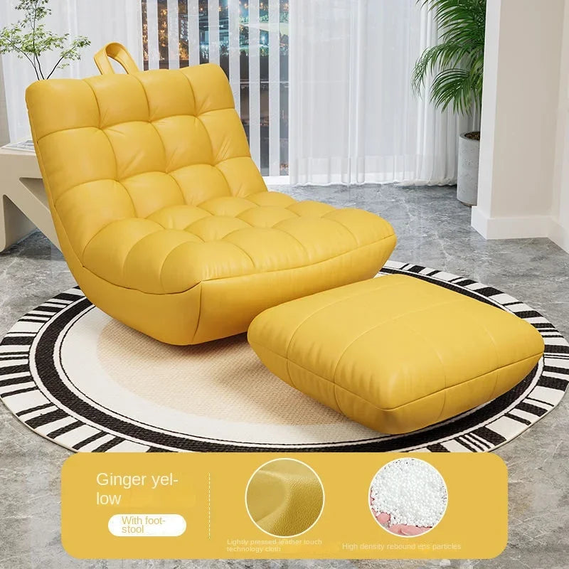 LazySofa Single Sofa Chair, Convertible Leisure Bed for Small