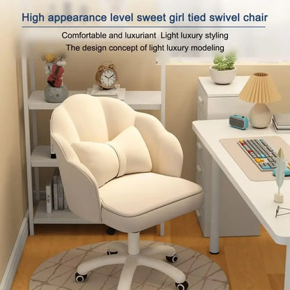 Lovely Petal Desk Chair Office Chair, Modern Fabric Butterfly Chair
