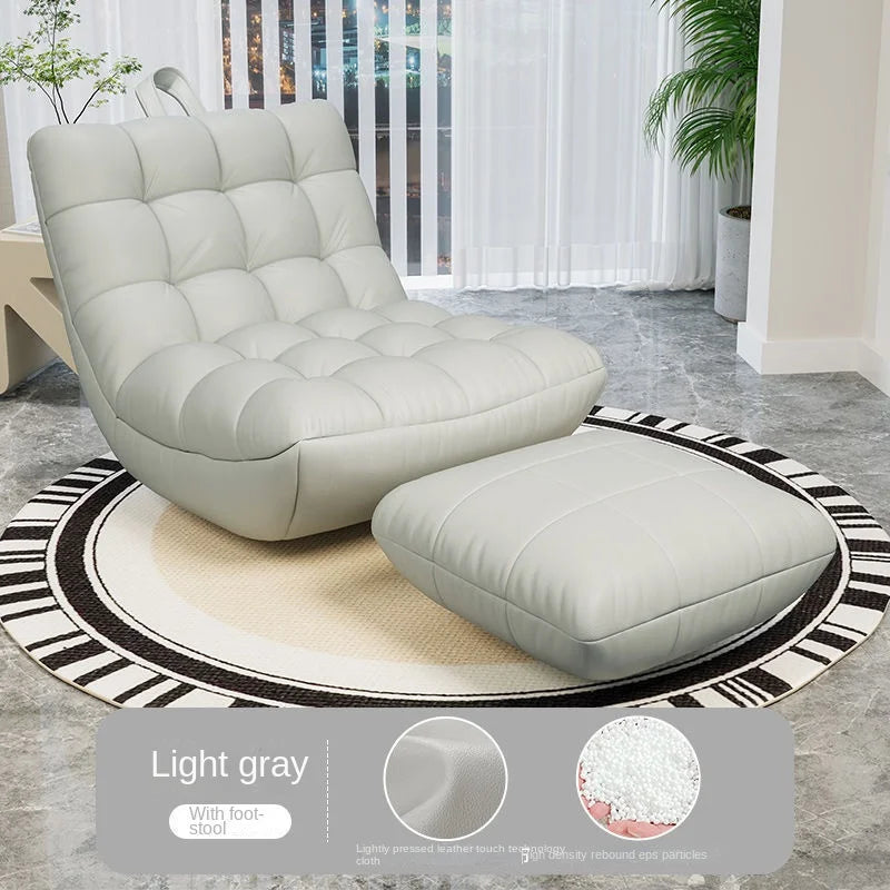 LazySofa Single Sofa Chair, Convertible Leisure Bed for Small