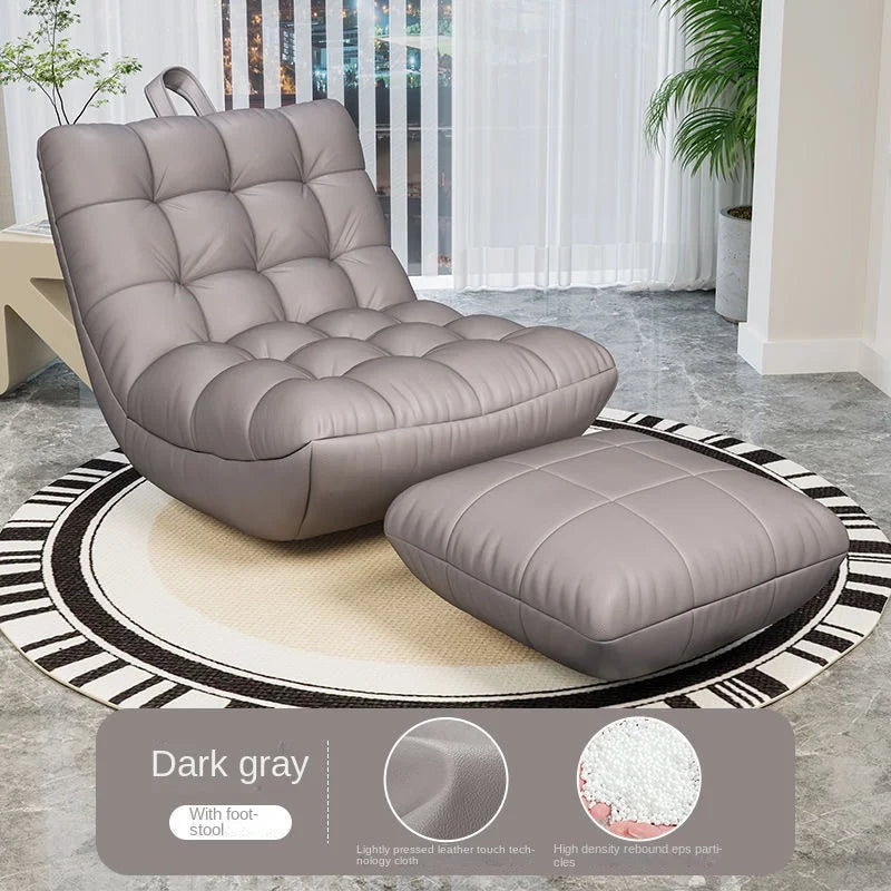 LazySofa Single Sofa Chair, Convertible Leisure Bed for Small