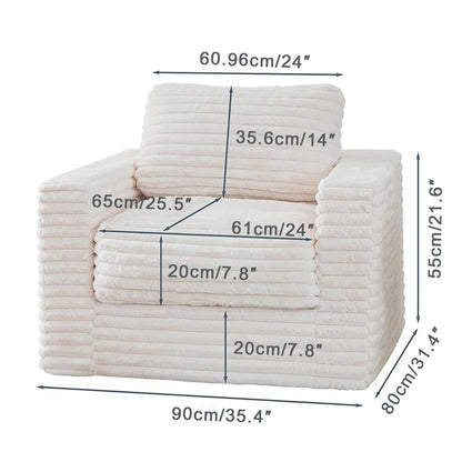 Modern Tufted Backrest Sofa Comfortable Living Room Furniture