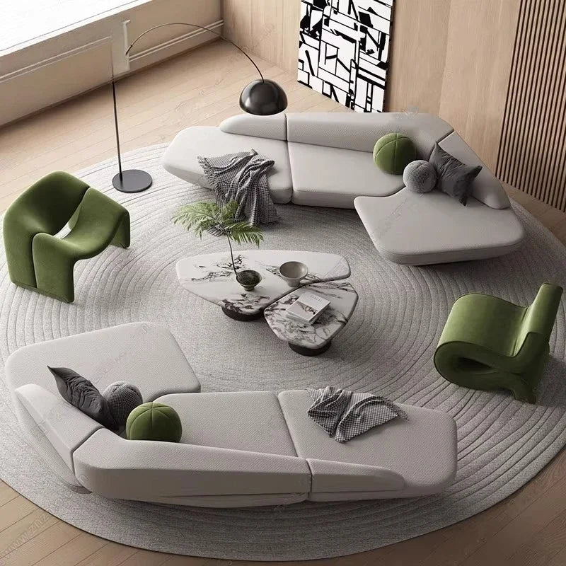 Gaming Curved Sofa Reception Modern Designer High Quality Room