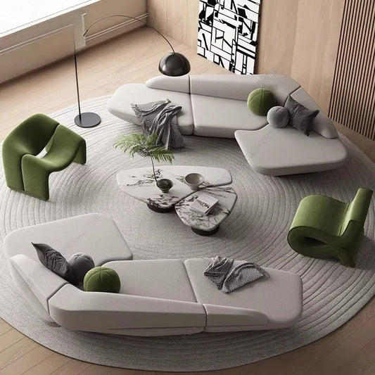 Gaming Curved Sofa Reception Modern Designer High Quality Room