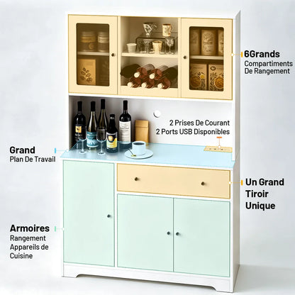 Partition Buffet Cabinet Multifunctional Storage Cabinets Suitable