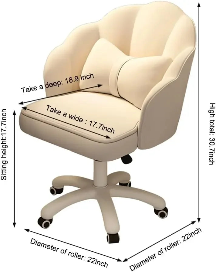 Lovely Petal Desk Chair Office Chair, Modern Fabric Butterfly Chair